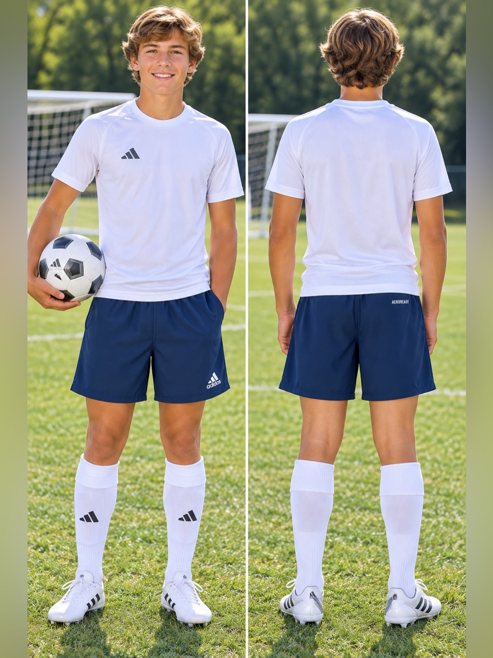 Adidas Soccer Shorts- Navy Blue